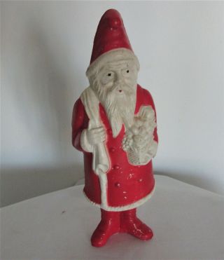 Vintage Irwin Christmas Celluloid Large 7 " Santa Claus Figure