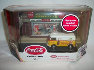 " Matchbox” Collectibles Coca - Cola 1967 Volkswagen Van W/ Diorama & Case Near Mib