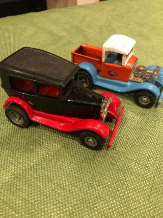 Vintage 1970 Tonka Toys Model T And Pick Up Truck Hot Rod “lot Of 2”