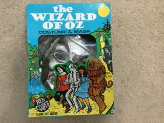 Vintage Ben Cooper The Wizard Of Oz Tin Man Costume And Mask 1974 Size S (4 - 6)