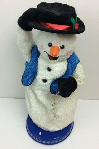 Gemmy Spinning Snowflake 20 " Frosty The Snowman Animated Non - 2002