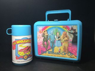 1989 Vintage The Wizard Of Oz 50th Anniversary Lunch Box W/aladdin Thermos