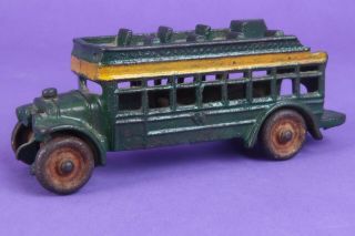 Vintage Kenton Cast Iron Double Decker Bus 6.  25 " Inches