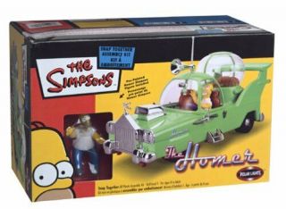 The Simpsons 2003 " The Homer " Car By Polar Lights Snap Together Assembly Kit