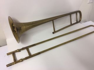 ✅vintage Grand Rapids Usa Line Trombone Band Stand Musical Marching Instrument