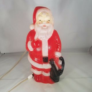 Vintage 1968 Empire Santa Claus Lighted Blow Mold Christmas Holiday Decor 13 "