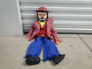 Emmett Kelly Clown Ventriloquist Dummy Doll Goldberger Doll