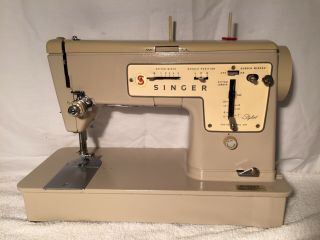 Vintage Singer Zig - Zag Model 457 Stylist Sewing Machine Complete Serviced
