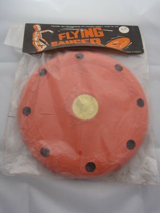 Vintage Flying Saucer Spaceship Frisbee Ufo Space Old Toy Shop Stock 1970 