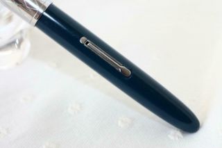Restored Watermans Lever Filled Green Fountain Pen Ideal 14K Nib 3