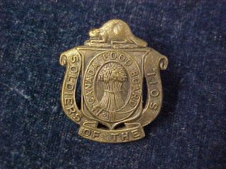 Orig Ww2 Lapel Badge Soldiers Of The Soil - Canada Food Board