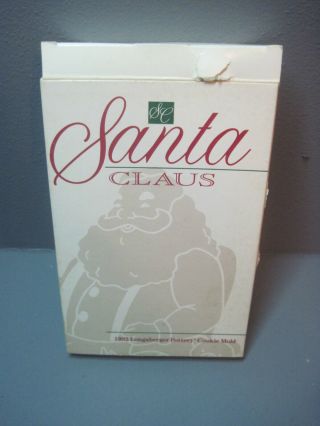 1992 Longaberger Santa Claus Cookie / Candy Mold