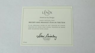 Lenox 830094 American By Design Disney Mickey Mouse and Minnie ' s Fun in the Sun 2
