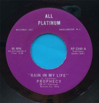 Sweet_crossover Soul 45_prophecy_rain In My Life_all Platinum 2340_vg,