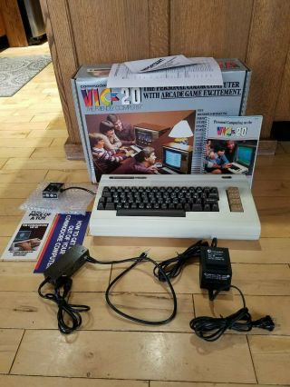 Vintage Commodore Vic - 20 Personal Color Computer With Box