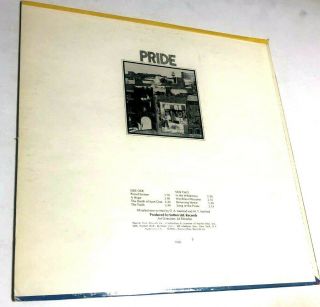 1st SELF - TITLED DEBUT S/T by Pride LP WL PROMO David Axelrod PSYCHEDELIC EX 1970 2