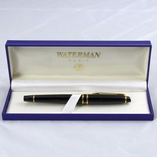 Waterman Expert Ii Black Gold Fountain Pen Medium M Nib