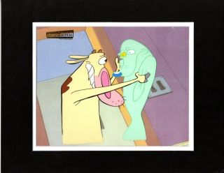 Cow And Chicken Production Cel Cartoon Network