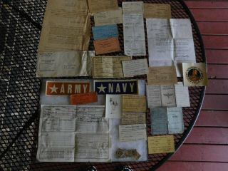 Wwii Named Grouping To Clarence Schroeder Pfc Airforce Passes,  Shot Records Pape