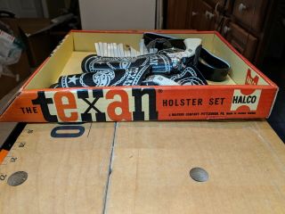 Halco The Texan Cap Gun Holster Set with box sharp 3