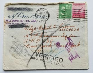 Ww2 Returned Envelope With Letter,  Prisioner Of War.