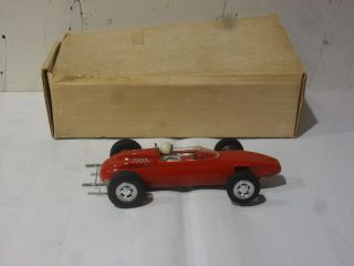 Vintage Red Ferrari F - 1,  49 - 9510 1/24 Open Wheel Slot Car. 3