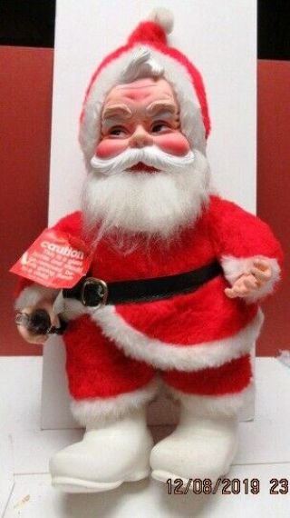 1979 Rushton Coca - Cola Santa Doll W/tag.  Shape Get In Time For Christmas