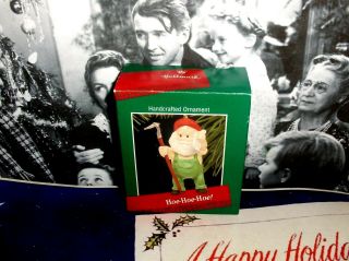 Hoe Hoe Hoe`1988`santa Loves To Be In The Garden,  Hallmark Christmas Ornament,