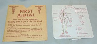 Ww2 1942 First Aidial First Aid Medical Wheel Diagnosis Tool Soldier Graphics
