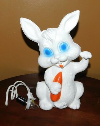 Vintage Easter Bunny Rabbit Plastic Blowmold Decoration Light Canada