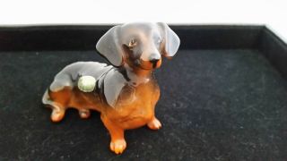 Vintage Beswick Dachshund Dog Figurine.  Signed.  A