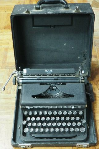 Royal Quiet With Touch Control Portable Typewriter With Case Parts/repair