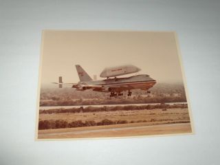 Vintage Nasa Usaf Aircraft Landing With Nasa/usaf Case On Top Kodak Color Photo