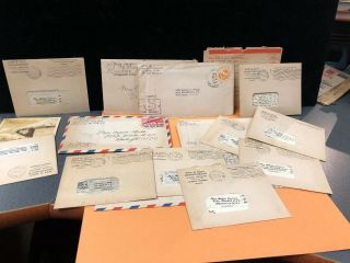 Group Of Vintage World War Ii V - Mail Letters & More (b2)