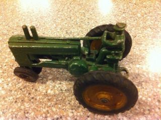 1950s John Deere Tractor A B Cast Metal Toy 7 " Paint Eksa Ertl Farm