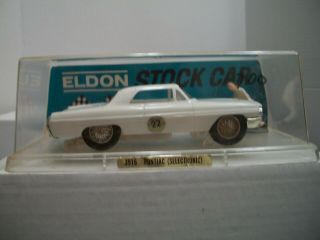 Vintage Eldon 1/32 Scale Selectronic White Pontiac With Figure & Display Box