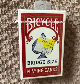 Bicycle Bridge Size Playing Cards Deck Air Cushion Red 86