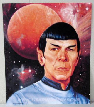 Ultra Rare Star Trek Book Store Promo Poster From " Spocks World " Book Display