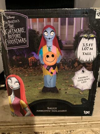 Nightmare Before Christmas Sally Lighted Airblown Inflatable 3.  5 