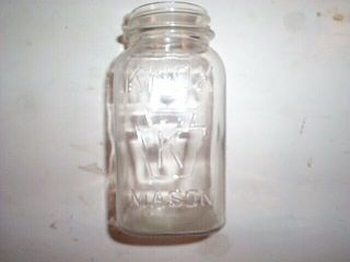Vintage Knox Keystone Mason Fruit Jar Jackson Mississippi Qt Quart