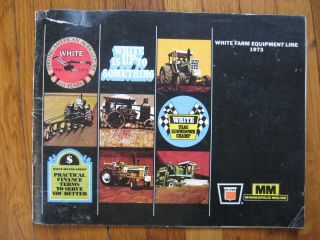 1973 Oliver White Minneapolis Moline Buyers Guide Tractor Combines Plows Baler