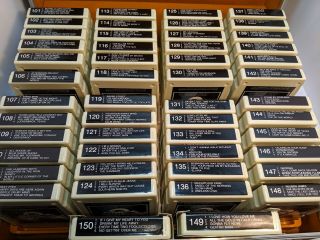 50 Vintage 1983 Karaoke The Singing Machine 8 - Track Tapes 101 - 150 Carrying Case