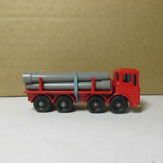 Old Diecast Matchbox Lesney 10 Pipe Truck With Pipes 1966 England