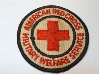 A Ww 2 U S Red Cross Military Welfare Service Twill Patch