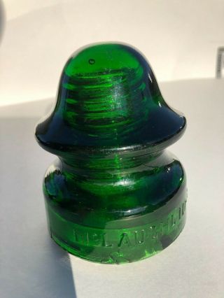 Mclaughlin Emerald Green Glass Insulator Cd 164