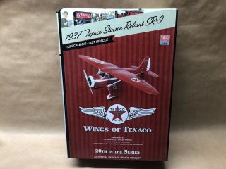 Wings Of Texaco 20 In Series: 1937 Stinson Reliant Sr - 9.  Die - Cast.  Nib W/