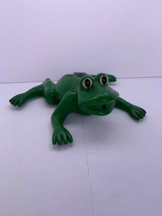 Vintage 1995 Motion Sensing Frog Croaks,  And Gag Gift Funny
