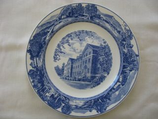2 Middlebury College Wedgwood Plates: Forrest Hall And Gifford Hall