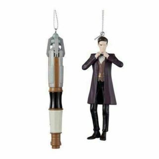Kurt Adler - Doctor Who Doctor And Screwdriver Figural Ornament 2 - Pack