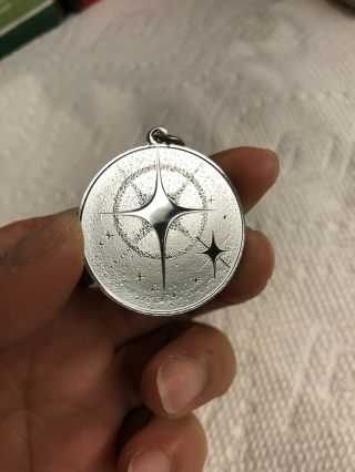 Vtg Marked Sterling Silver.  925 “If I Were A Star Of Even,  I Rise.  ” Pendant 2